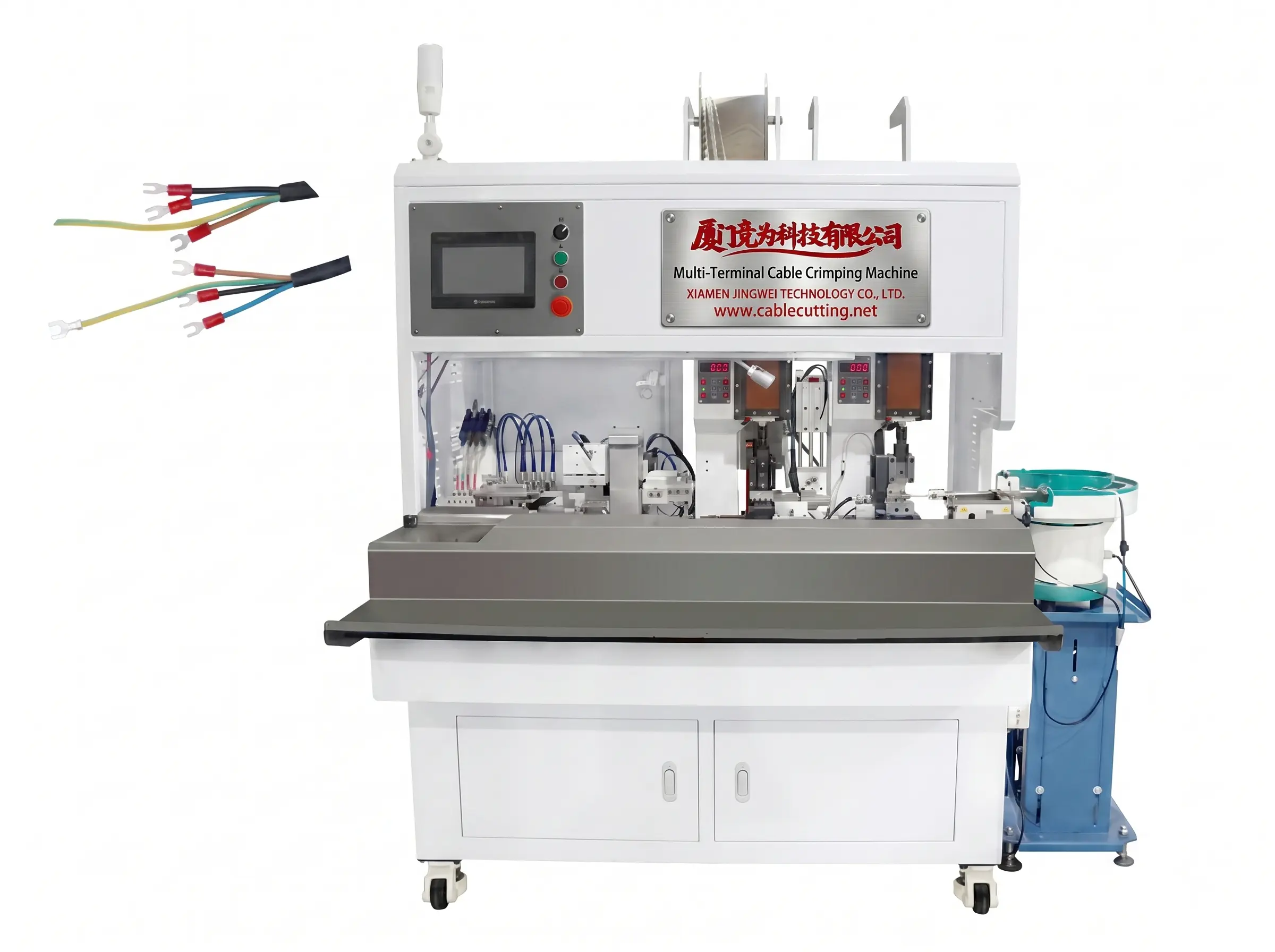 Machine à crimper automatique multi-bornes WPM-555 – Solution de câblage industriel