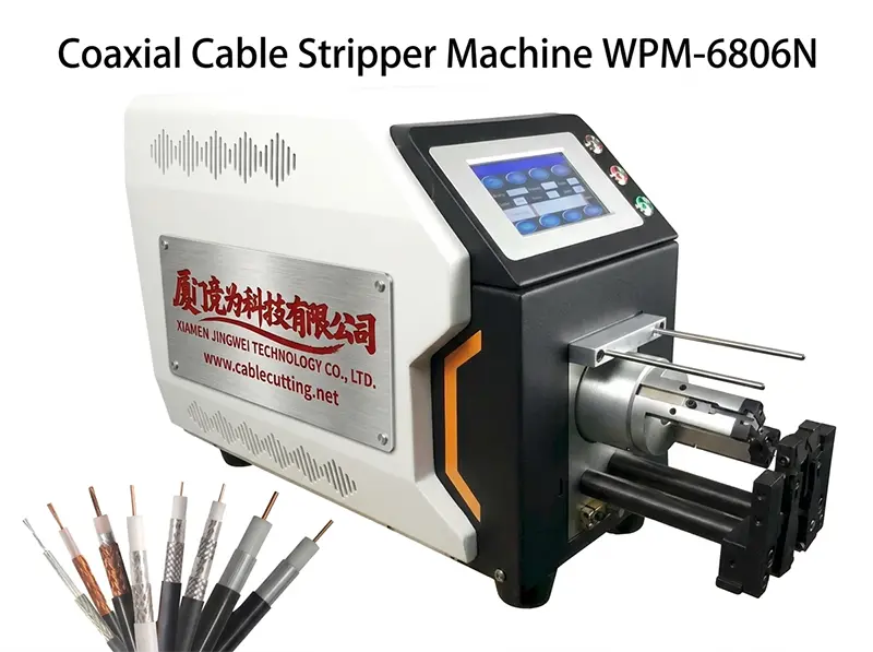 Dénudeuse de câbles coaxiaux WPM-6806N | Précision et efficacité industrielle