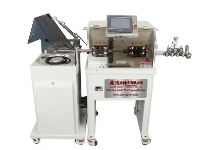 Machine à Dénuder et Couper Fil Gainé Multiconducteur Automatique WPM-680