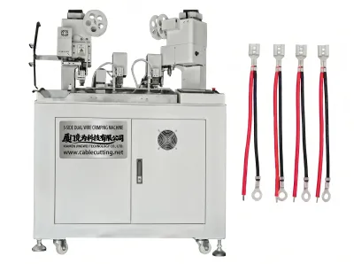 Machine de Sertissage Automatique Triple Face Double Fil WPM-038F