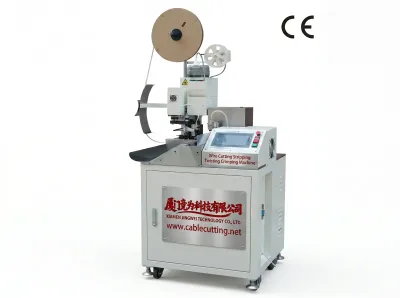 Machine Automatique de Coupe, Dénudage, Torsion et Sertissage de Fil WPM-158