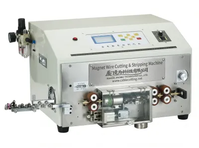 Machine de Découpe et Dénudage Automatique de Fil Magnétique WPM-0525 - Machine semi-automatique à brosser les fils