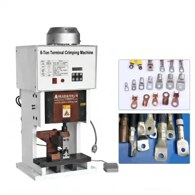 Machine de Sertissage de Cosses Silencieuse 8KN, 220V WPM-8000S - Machine de sertissage semi-automatique