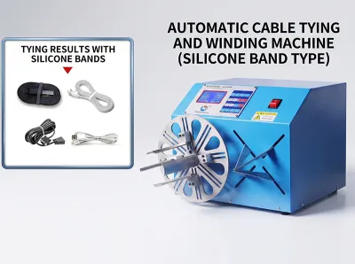 Machine Automatique à Enrouler et Attacher les Câbles USB/Audio/Écouteurs WPM-K289 - Machine d enroulement et de liage de câbles