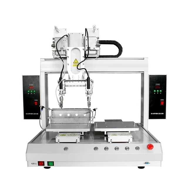 Machine à souder rotative automatique, machine d’assemblage à verrouillage de vis
