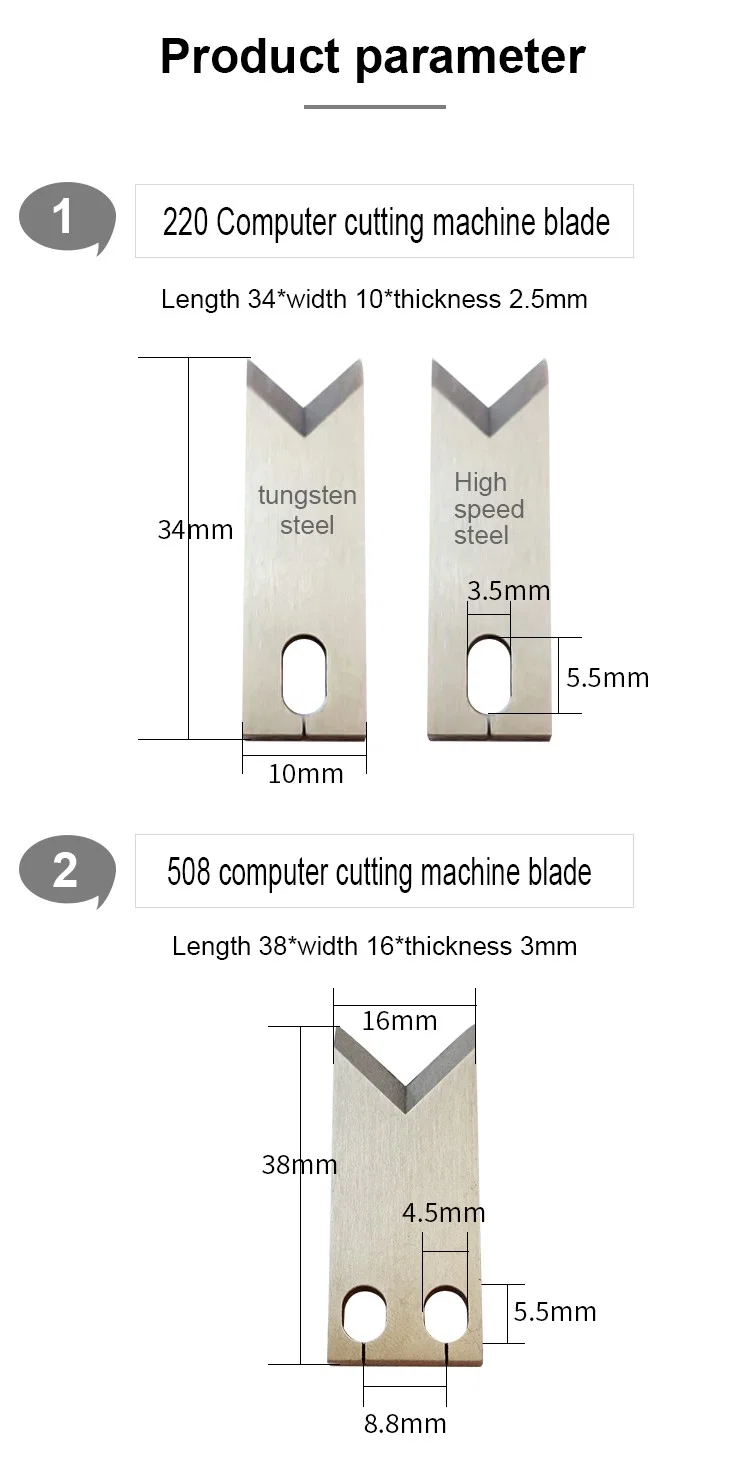  Lame de précision pour machine à dénuder les fils, machine à couper les câbles, lame OTP, lame de dénudeur, lame de machine à couper les fils