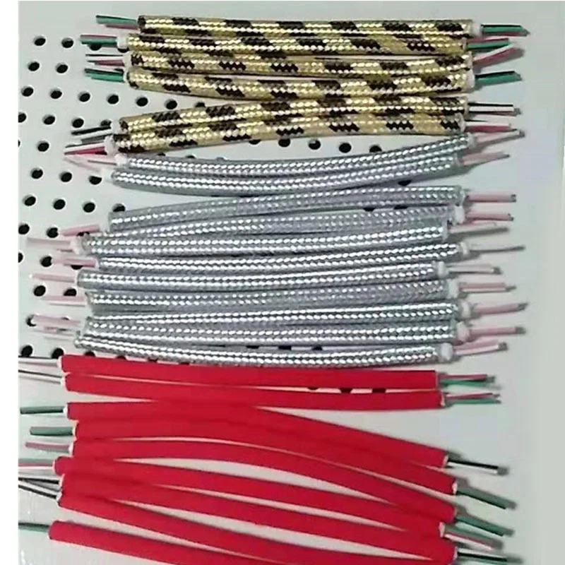 exemple d’affichage de la machine de découpe et de dénudage de câbles tressés en nylon, machine à dénuder chauffante