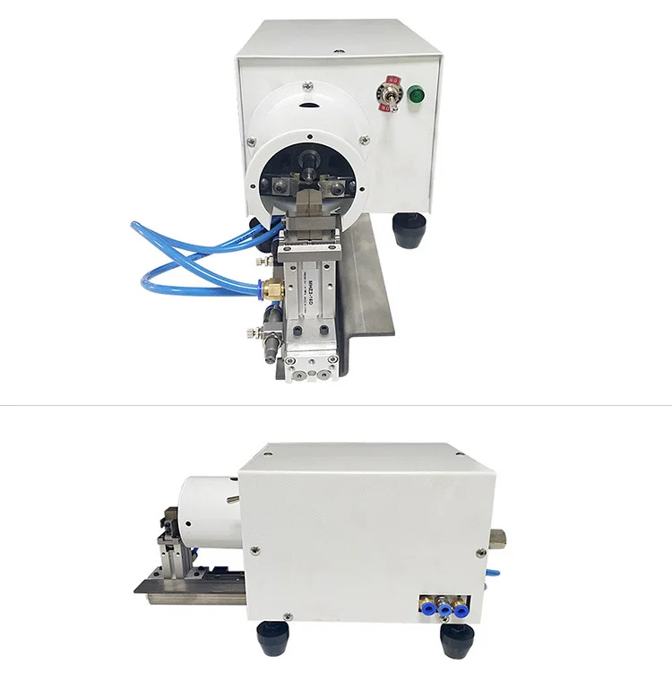 Machine pneumatique de dénudage et de torsion de fils électroniques, machine de torsion de dénudage de fil pneumatique, machine de torsion de dénudage de fil multiconducteur manuelle pneumatique, machine de dénudage et de torsion de fil de haute qualité