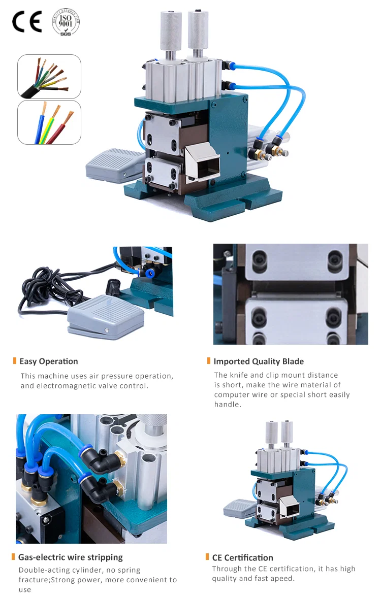 Machine à dénuder les fils pneumatique, Machine à dénuder les fils, Machine à cerclage pneumatique