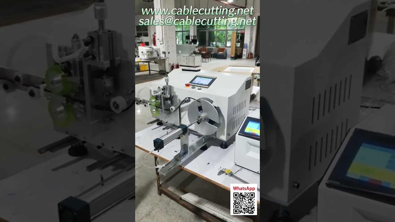 Machine à bobiner les câbles automatique – Compteur de mètres, défilement et coupe automatiques