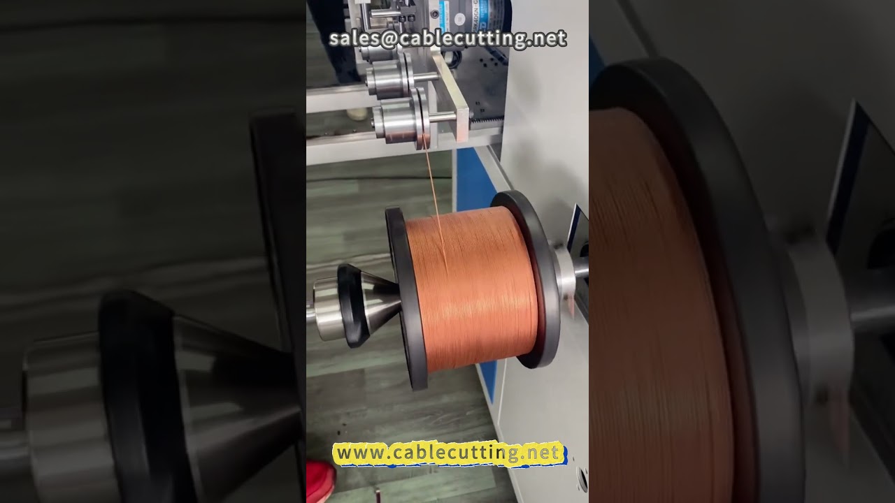 Bobineuse pour fil de cuivre tressé | Machine à rembobiner les câbles #bobineuse #câblecuivre #traitementdesfils