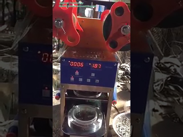Machine de scellage automatique F08 électrique de table pour gobelets et bouteilles - Idéale pour boutique de thé au lait et bar à café