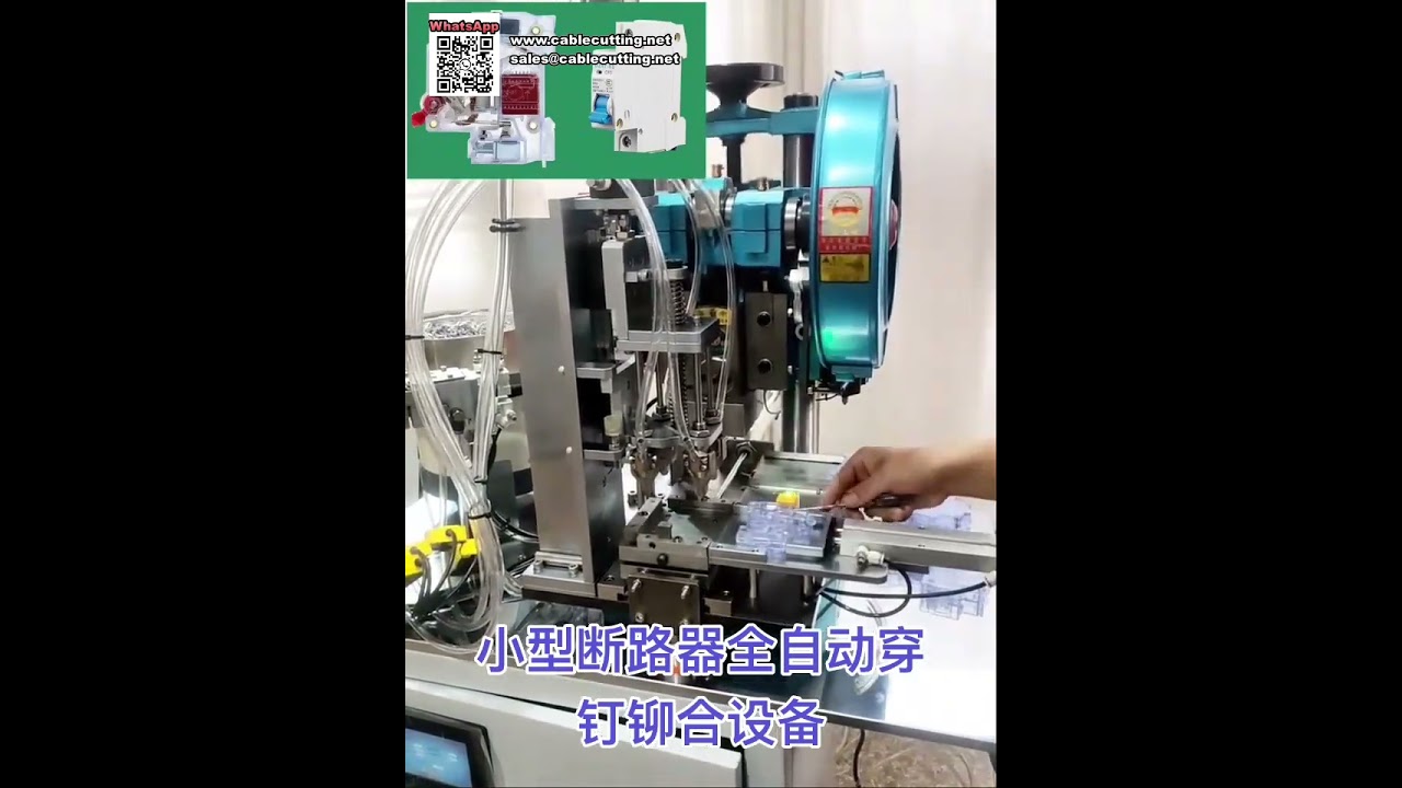 Équipement de rivetage entièrement automatique pour disjoncteurs miniatures et interrupteurs