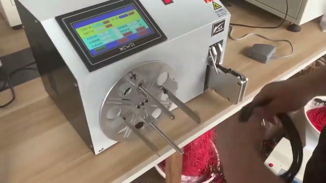 Machine de bobinage à chaud 2 en 1 LY 40 80 18 45 5 30 – Ligature de fils et enrouleur de câbles 100-200 mm avec écran tactile