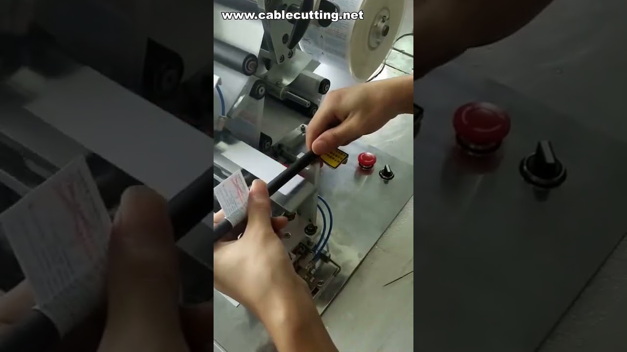 Machine d'étiquetage plié pour câbles - Étiqueteuse semi-automatique de fils