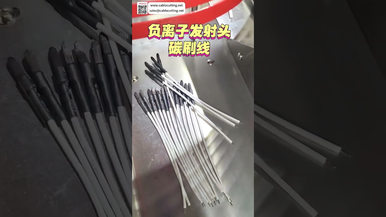 Sertisseuse de bornes pour tiges en fibre de carbone - Faisceaux de générateur d'ions négatifs