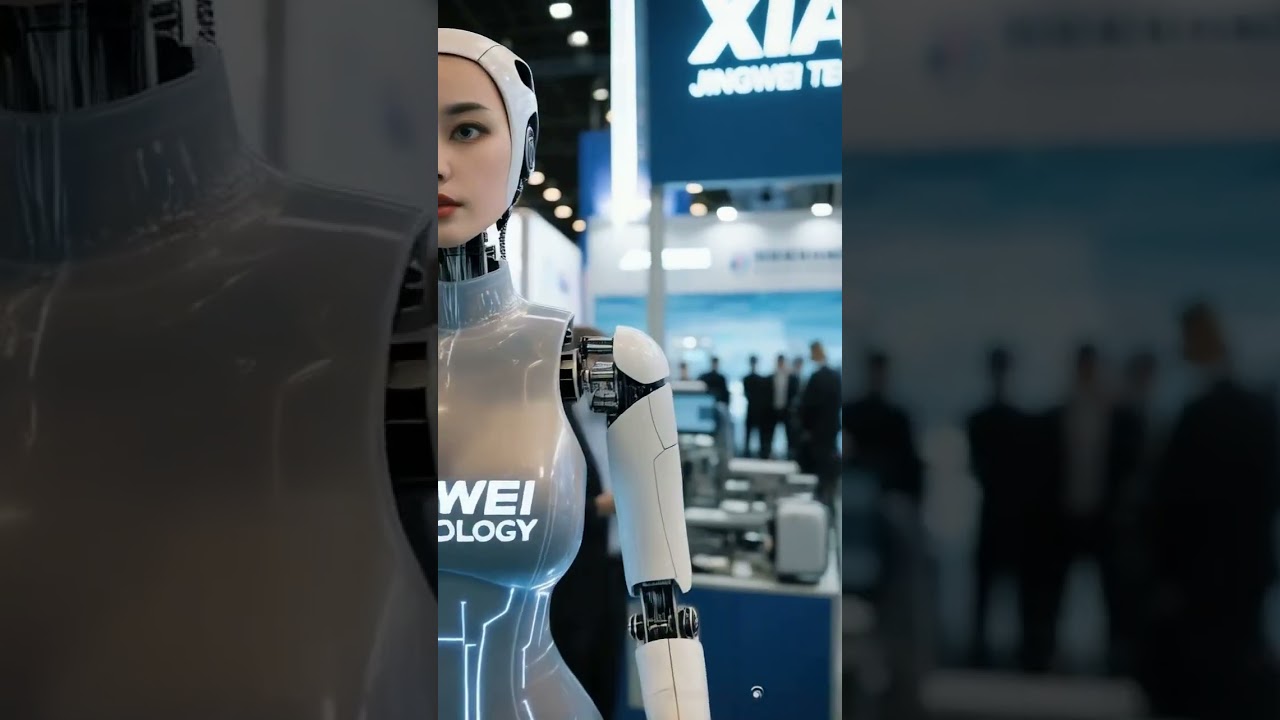 Les robots investissent le salon d’exposition. #Robots