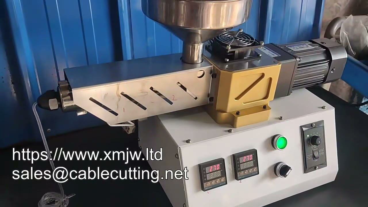 Machine d'injection plastique de bureau : extrudeuse de polymère à vis unique pour prototypage