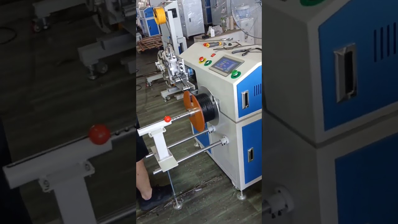 Machine de comptage, défilement, coupe et bobinage automatique de fils Ø 1-15 mm | #machine #automatisation