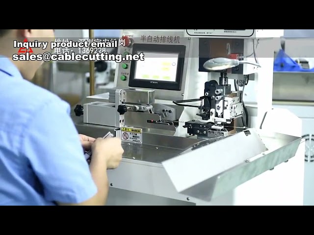 Machine à sertir les bornes semi-automatique - Dénudage et sertissage de câbles multiconducteurs