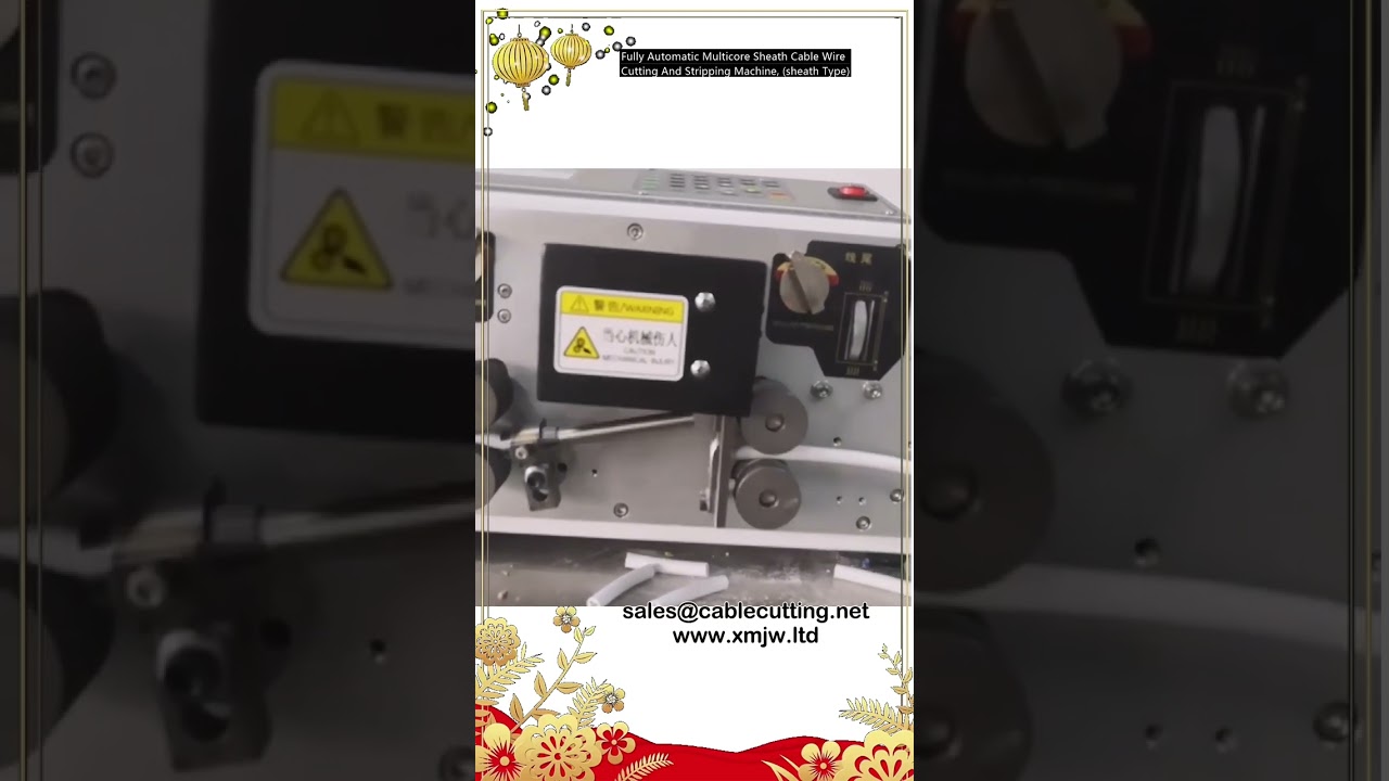 Machine automatique de coupe et dénudage de câbles multiconducteurs à gaine