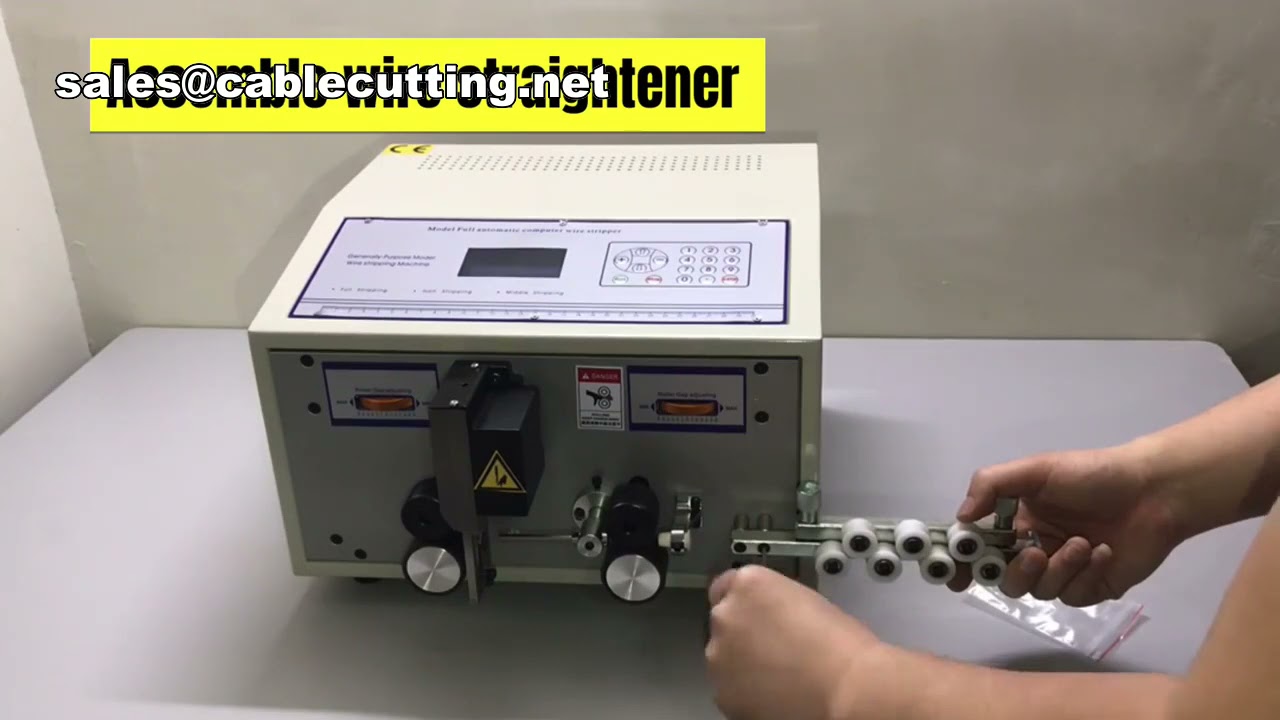 Machine de coupe et dénudage de câbles électriques fins et ronds | Dénudeuse fil électrique