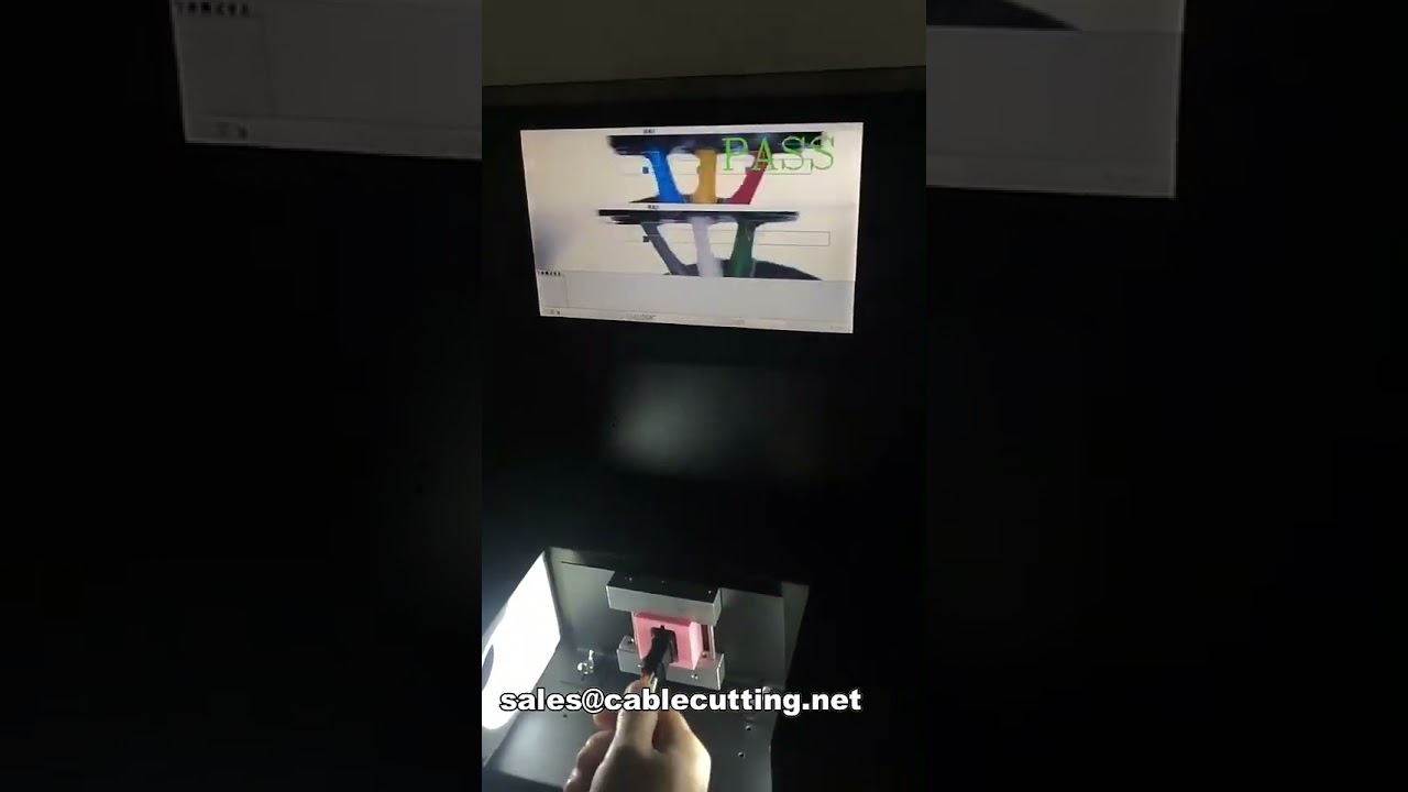 Machine de test de séquence d'insertion des fils couleur pour boîtier double rangée WPM-8AB