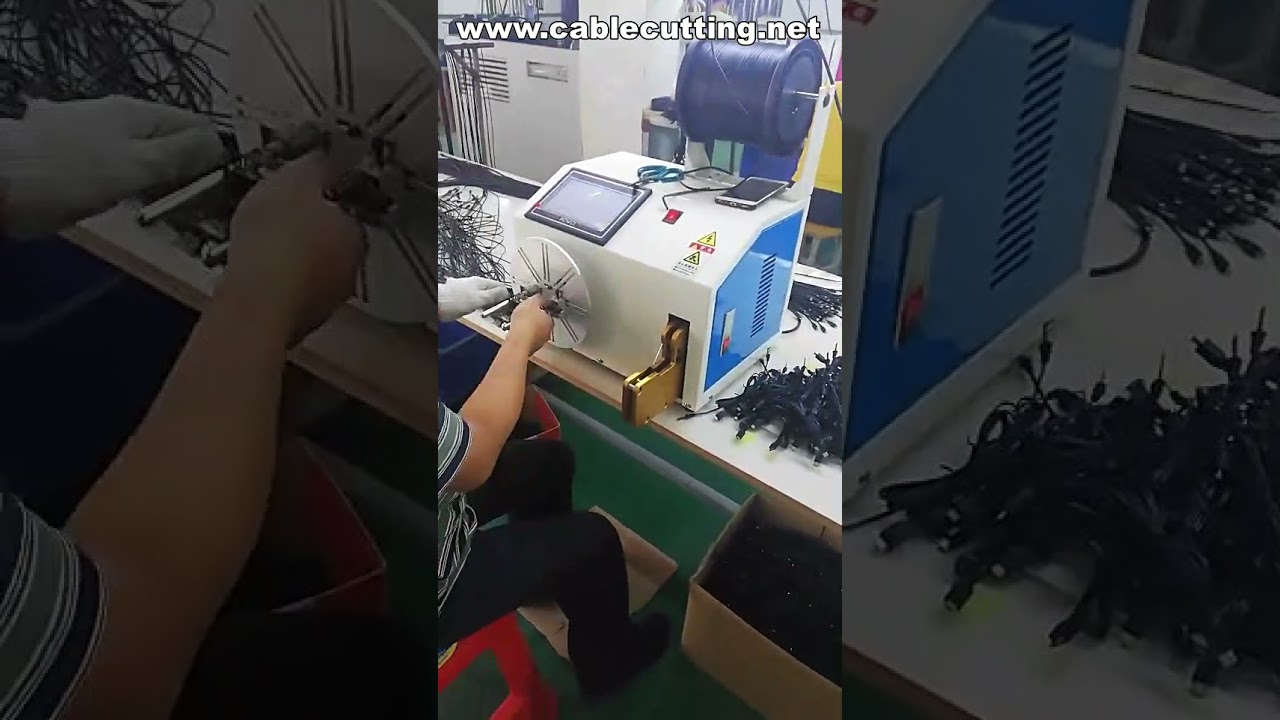 Machine à enrouler les câbles, machine à lier les câbles USB, équipement d'enroulement pour câbles gainés