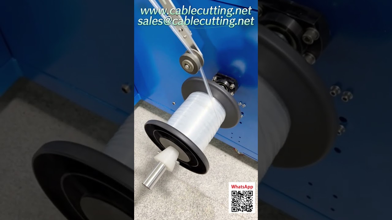 Machine de rebobinage de bandes laminées avec comptage précis des mètres