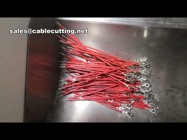 Machine à sertir les bornes avec coupe et dénudage de fil – Machine automatisée de coupe, dénudage et sertissage