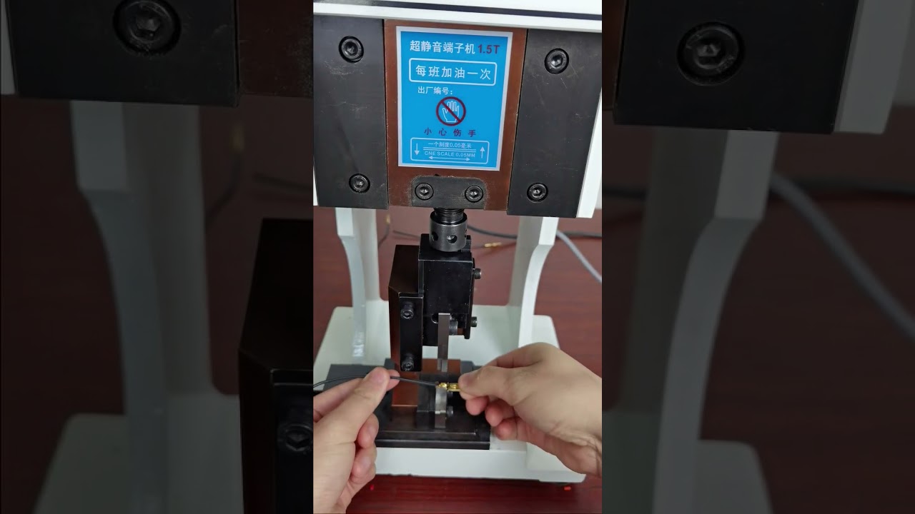 Machine à bornes 1.5T avec moule à grain unique - Démonstration réelle en usine #automatisation