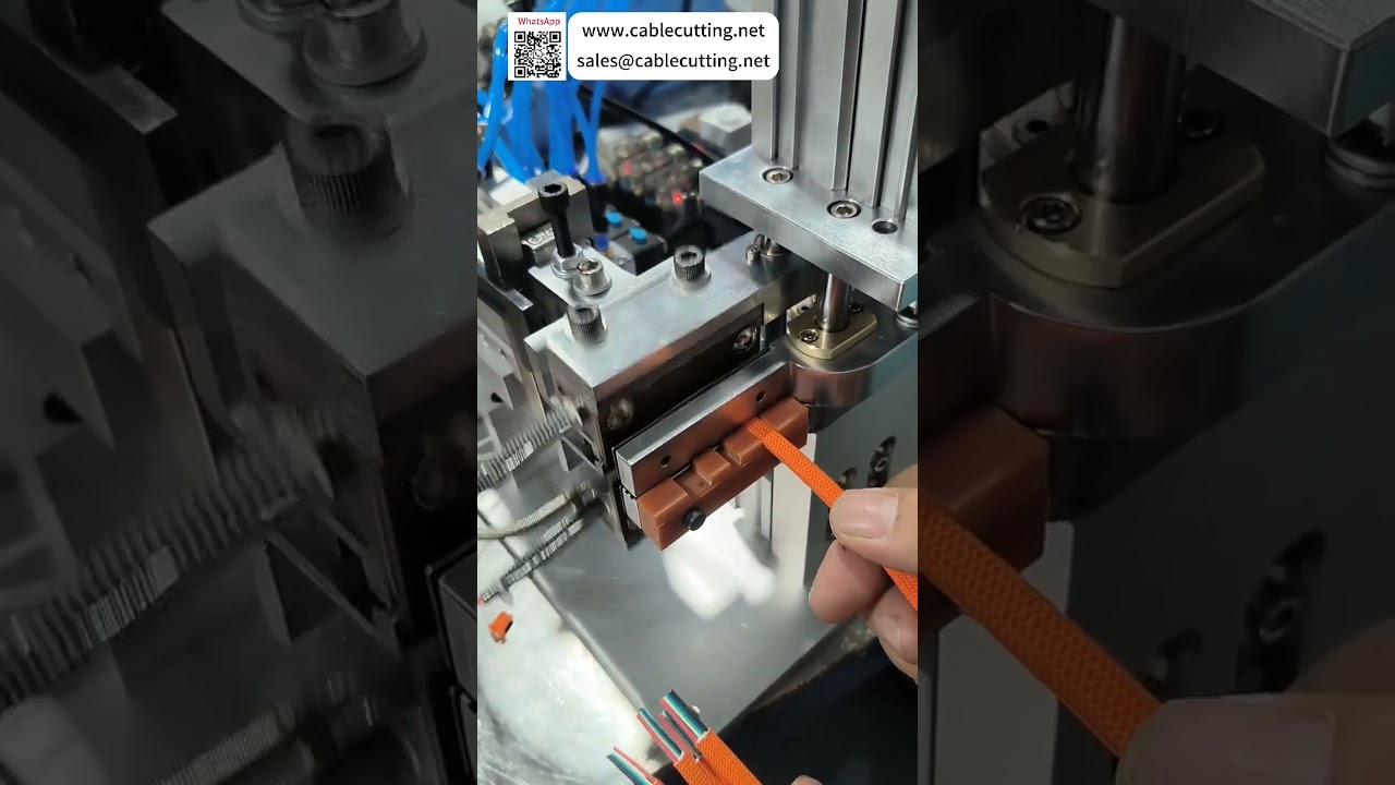 Machine à dénuder thermique verticale pour câbles ronds et plats – Version courte