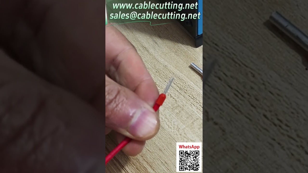Machine de sertissage pneumatique – Test de sertissage de bornes tubulaires ébarbées