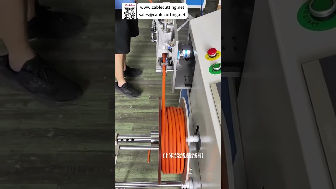 Machine intégrée de comptage de mètres, bobinage de fil et coupe de câble pour faisceaux de câbles - Shorts