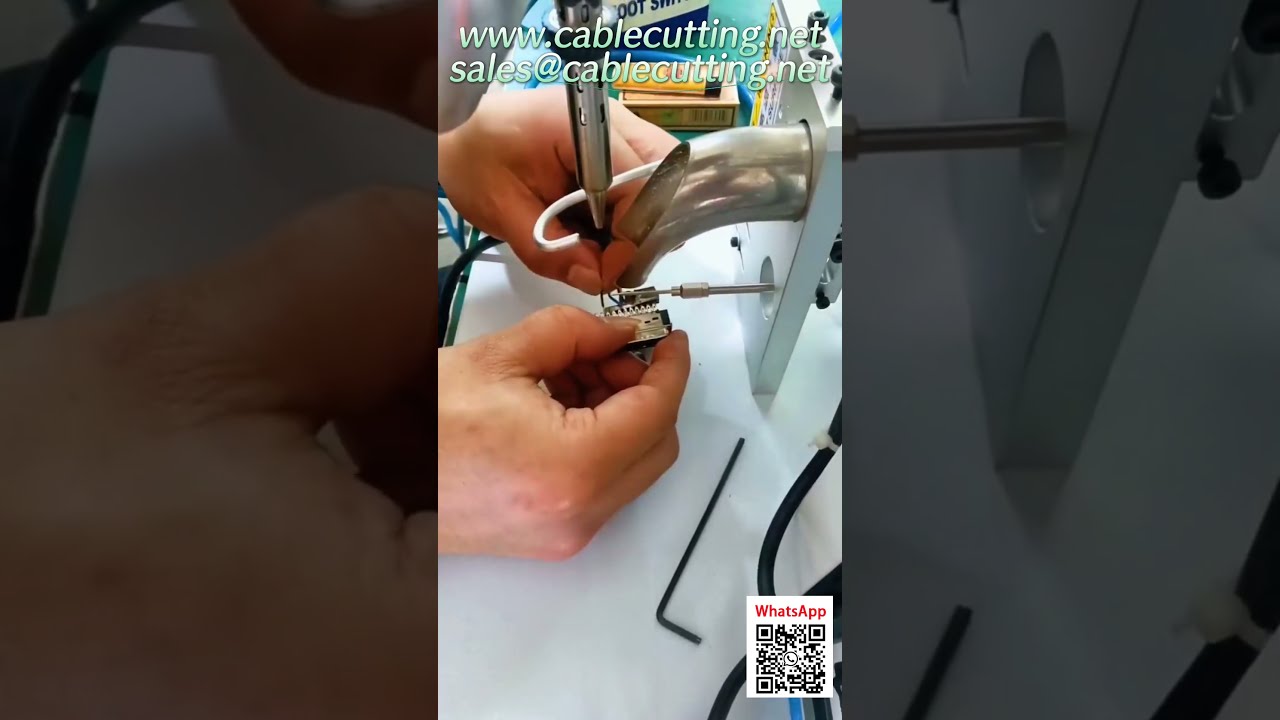 Machine de soudure semi-automatique avec gabarit universel à point unique pour câbles