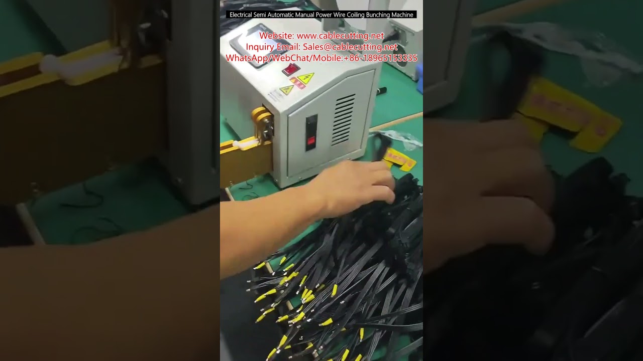 Machine Semi-Automatique de Bobinage et Regroupement de Fils Électriques