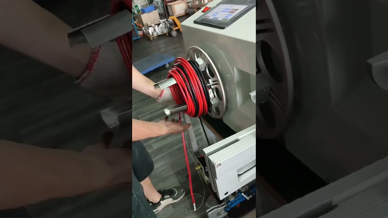 Démonstration Machine Bobinage et Ligature pour Gros Câbles | #usine #machine