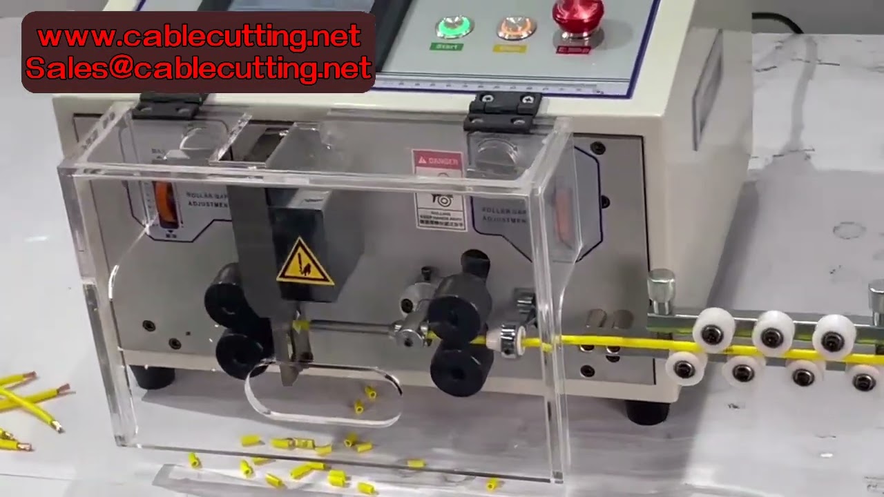 Machine à dénuder automatique à écran tactile JES - Coupe et dénude câbles de 0,1 à 8 mm²