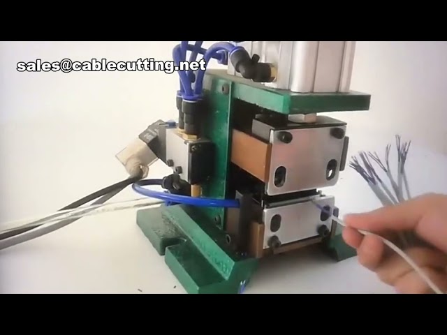 Machine à dénuder pneumatique pour câbles multiconducteurs - Dénudeuse automatique performante