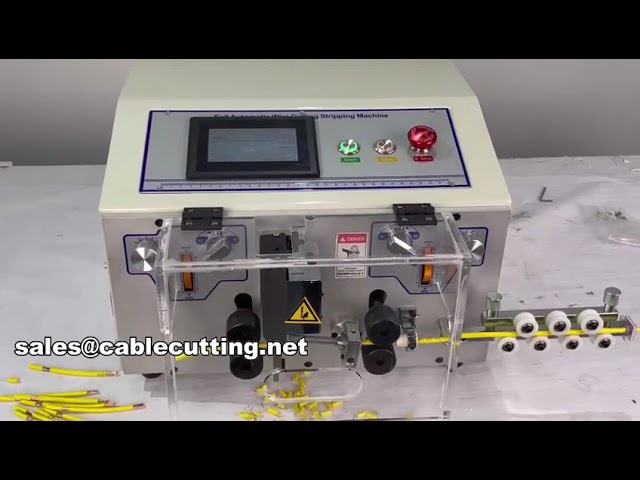 Dénudeuse et coupe-fils à écran tactile WPM-JES : précision pour câbles 0,1-8 mm²