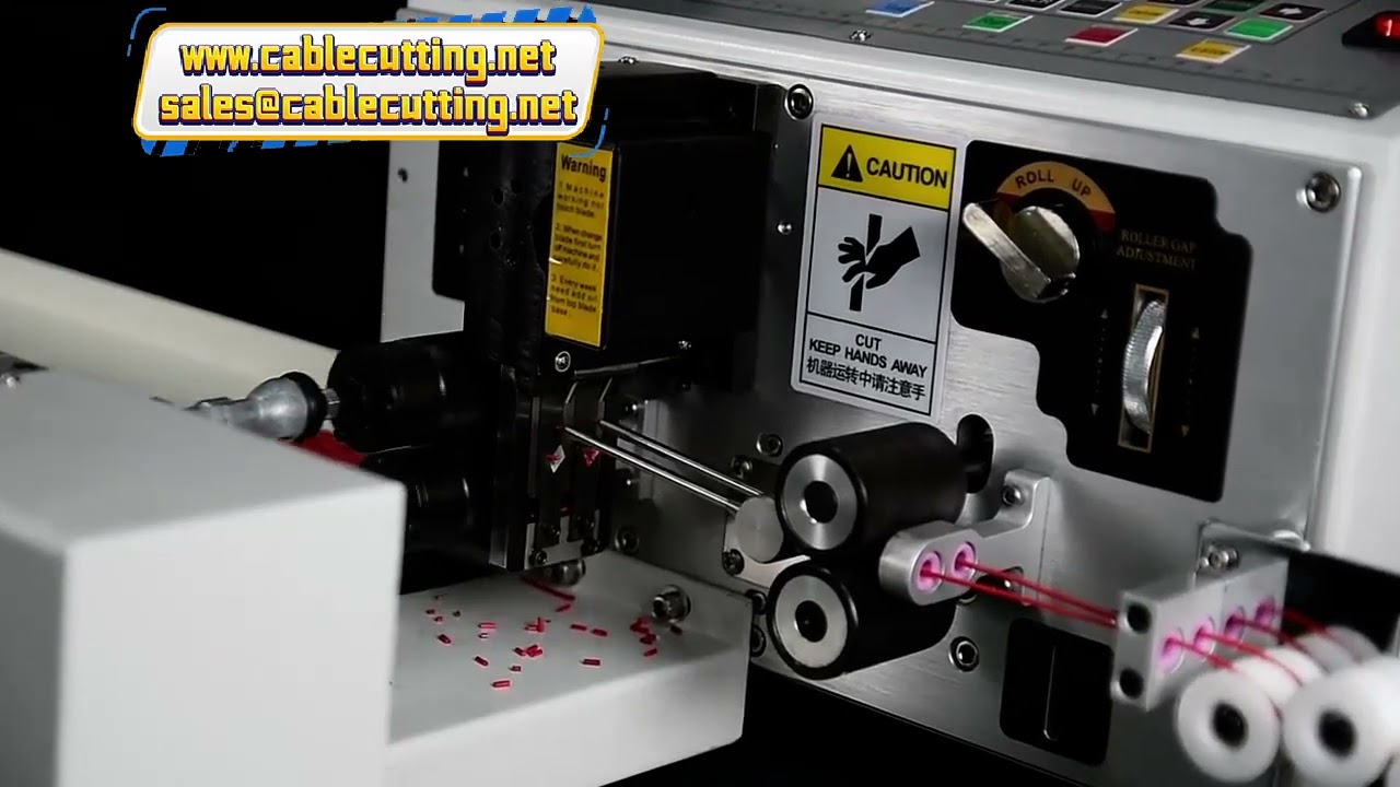 Machine à dénuder, couper et tordre les fils - Démonstration complète de traitement de fils