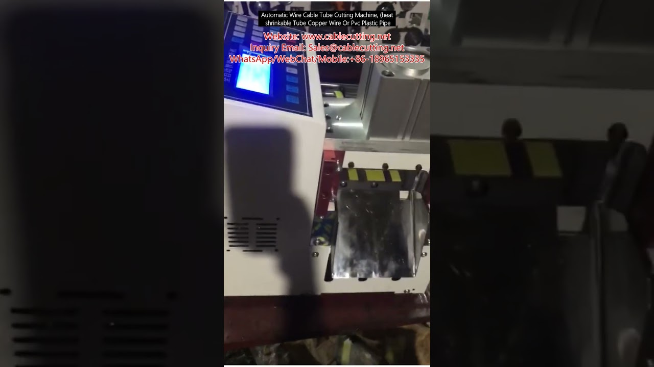 Machine de coupe automatique pour câbles, fils et gaines thermorétractables : cuivre, PVC