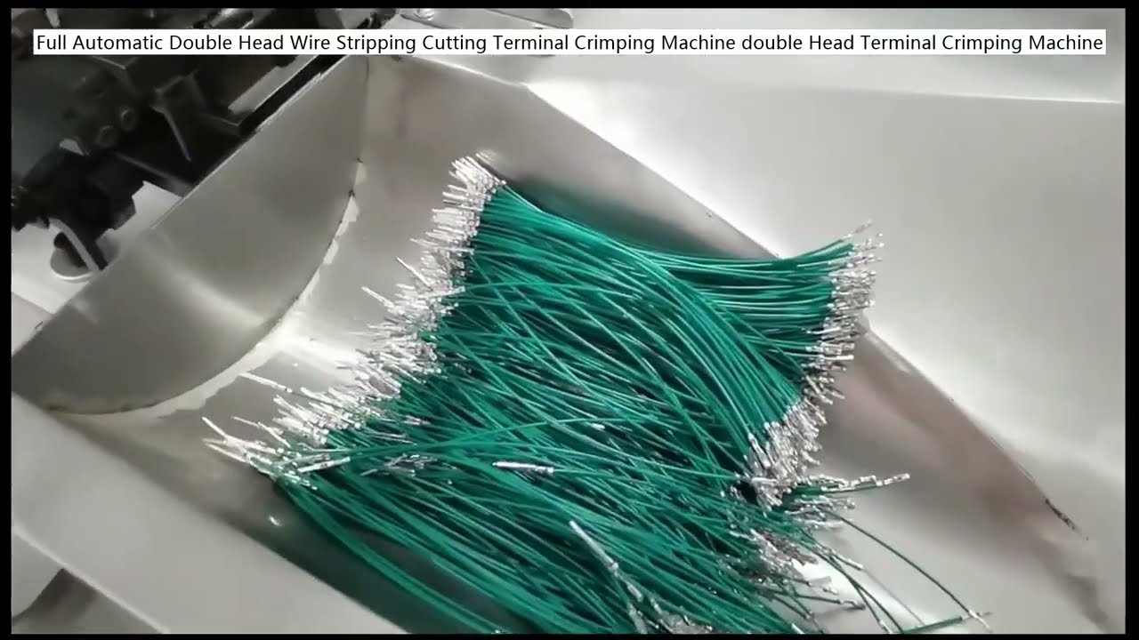 Machine à dénuder, couper et sertir automatique double tête - Sertissage de câbles haute précision