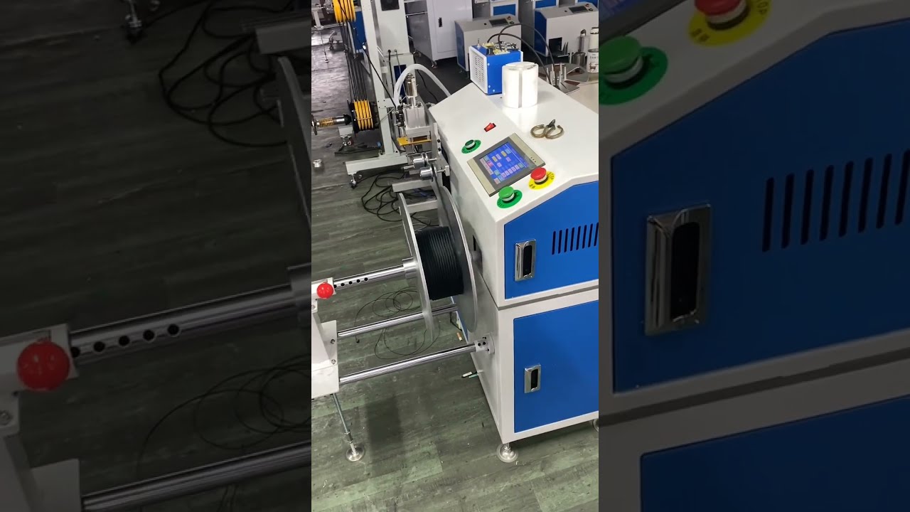 Machine automatique de comptage, traversée, coupe à chaud et enroulement pour cordes de liaison en nylon