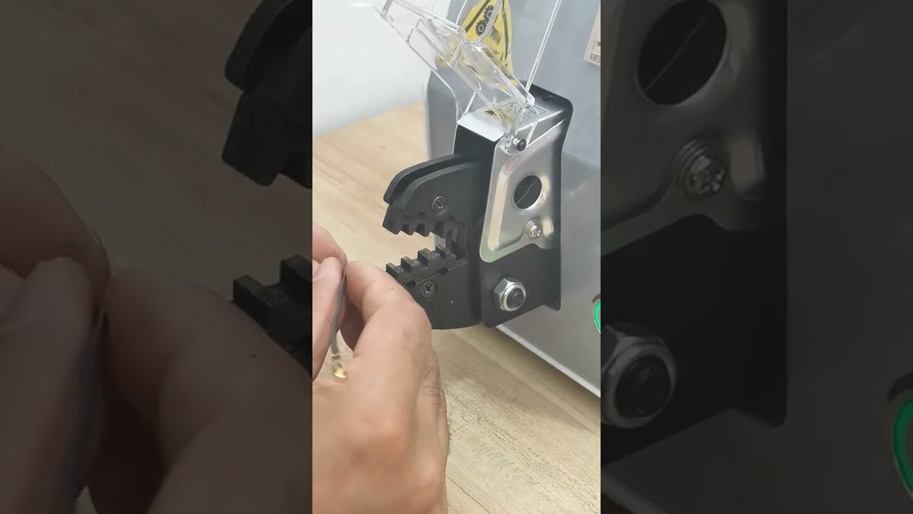 Machine à sertir électrique pour cosses et embouts | Sertisseuse automatique de précision #usine #machine