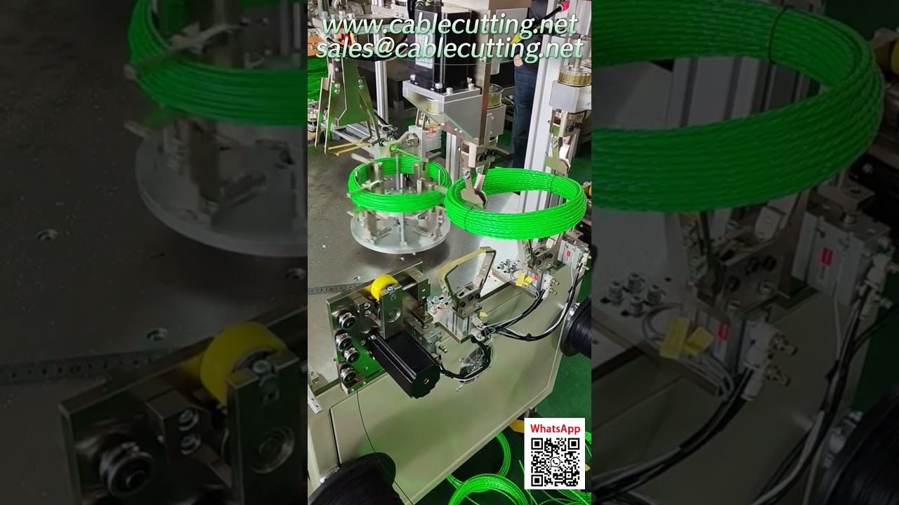 Machine de Cerclage Automatique pour Rubans à Poisson et Tire-Fils