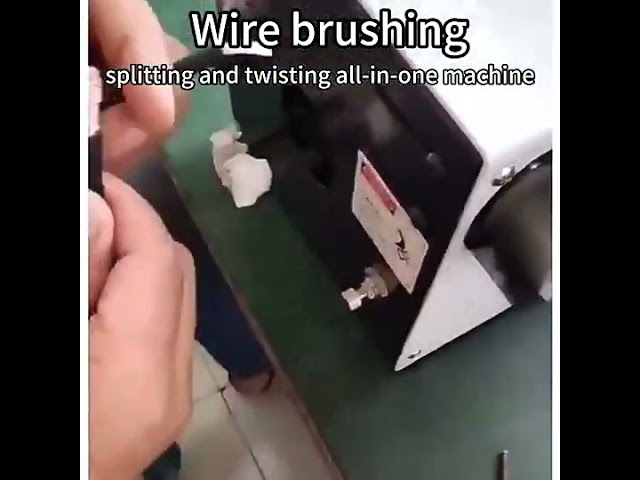 Machine semi-automatique 220V de brossage et torsadage de fils | Idéale pour l'automatisation en usine