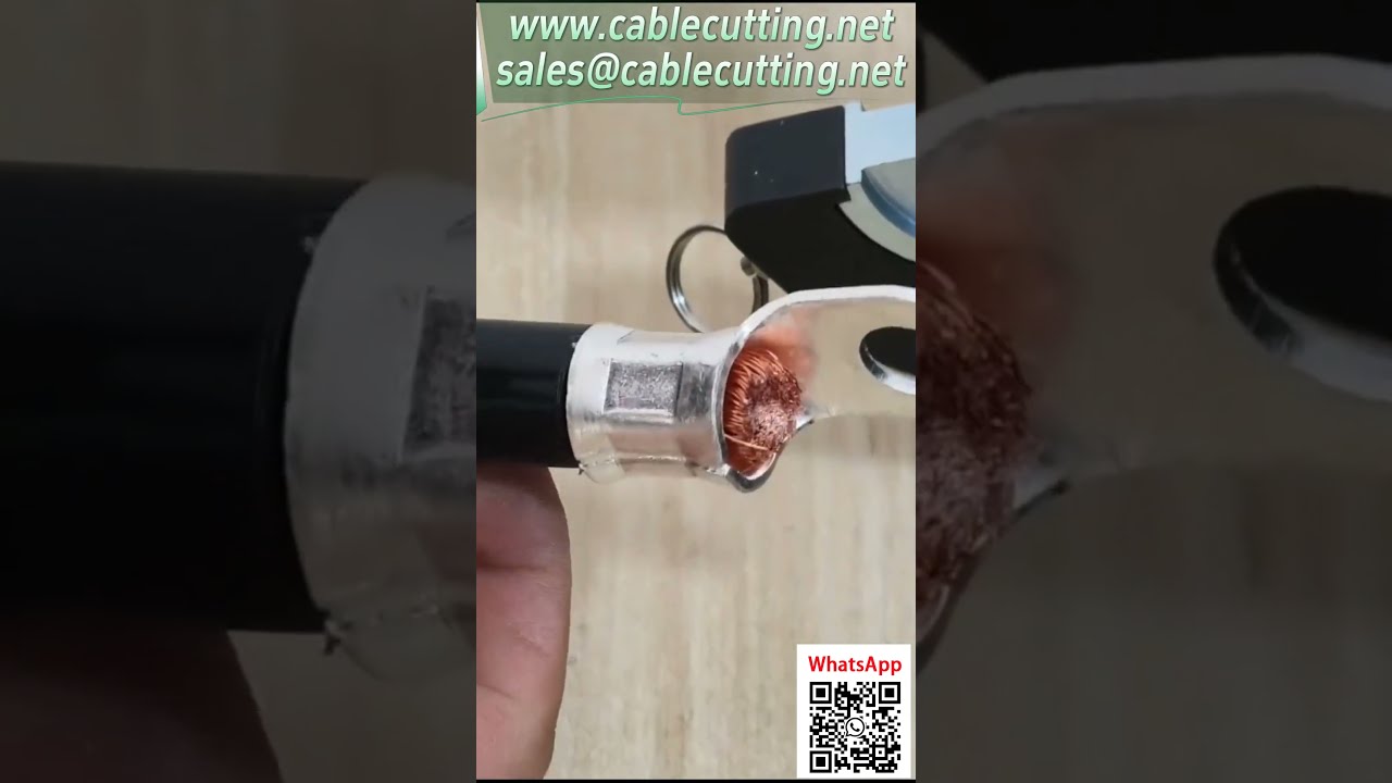 Machine à sertir pneumatique 500A : 9 tonnes, 6-300mm², forme B hexagonale