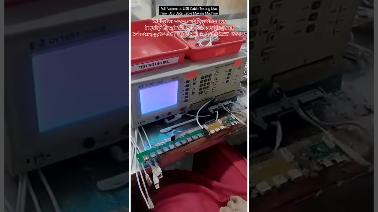 Machine automatique de test et de fabrication de câbles USB - Optimisez votre production
