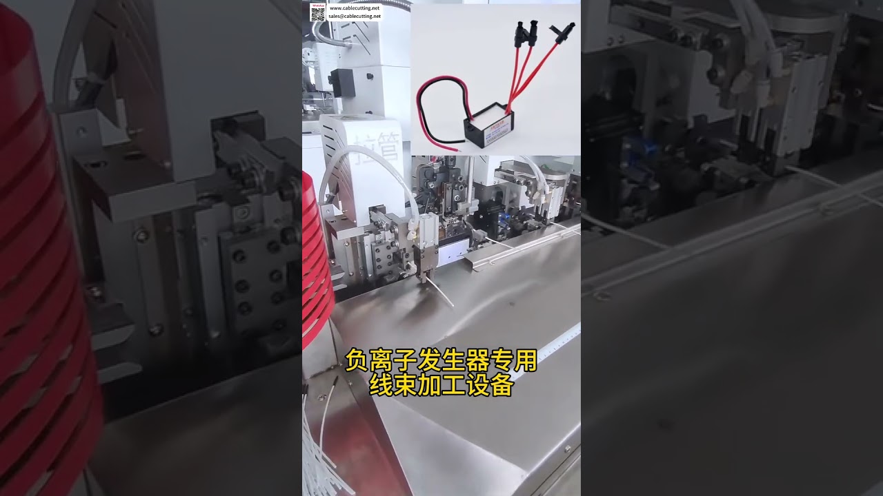 Machine de sertissage pour faisceaux de câbles – générateur d'ions négatifs et tête de charbon